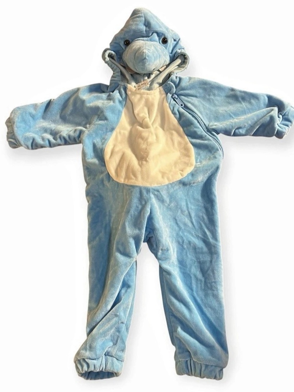 Target Hyde & Eek Boutique Baby Shark Plush Jumpsuit Costume Blue 6-12M